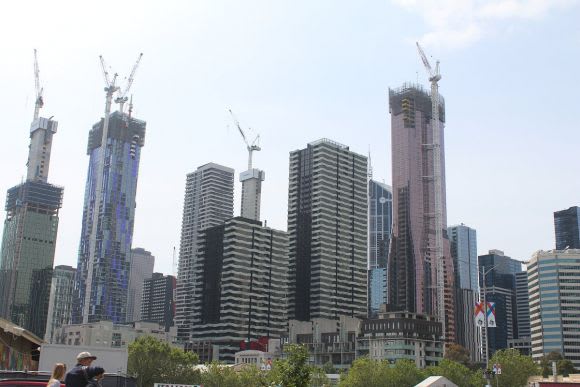 Elenberg Fraser have made their presence felt across Melbourne's skyline Three years on, Eq. Tower tops out