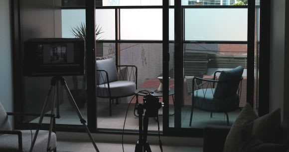 Professional photographers get to work on a completed apartment A look inside Noir as the project races toward completion