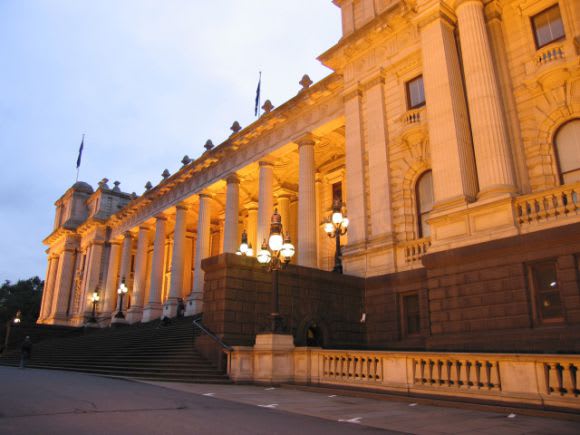 Parliament House, Melbourne. Architecture and Politics