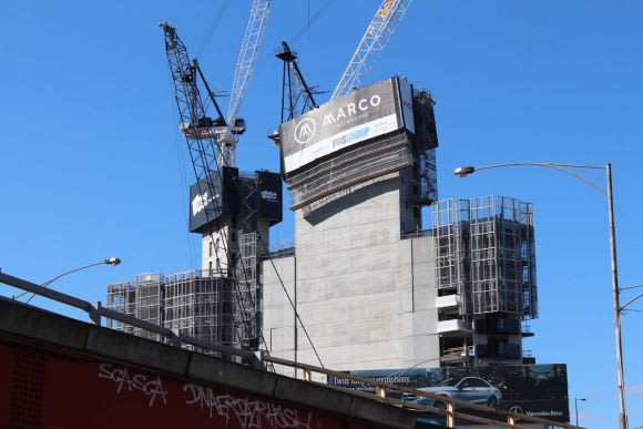 Recovery of the stricken crane is set to begin Inside Marco Melbourne's tower crane collapse