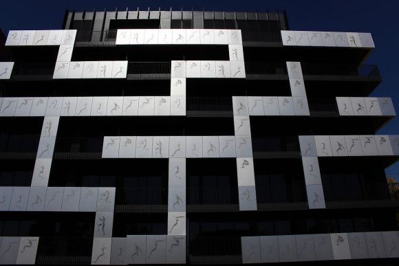 Momentum's facade Orbis South Melbourne shows its wares