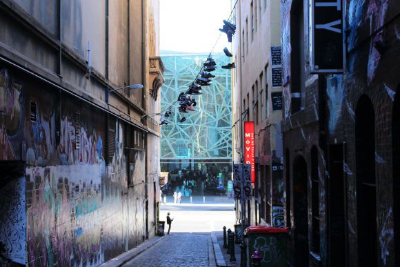 A quiet Sunday morning Rutledge Lane reaches for the sky