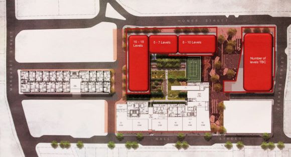 Moonee Ponds Market's expected yield. Image courtesy Caydon Moonee Ponds in the market for some high-rise activity