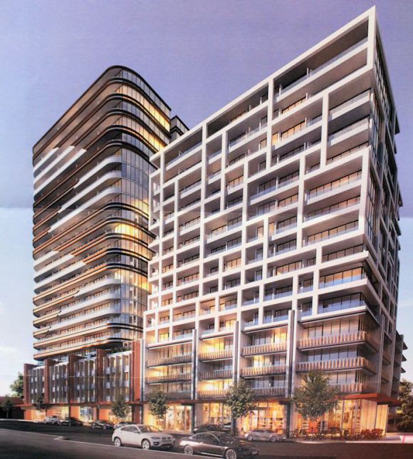 Hero perspective from Hall Street. Image courtesy Caydon Moonee Ponds in the market for some high-rise activity