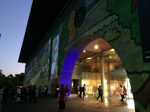 National Gallery of Victoria. Image © Michael Smith White Night Melbourne 2016