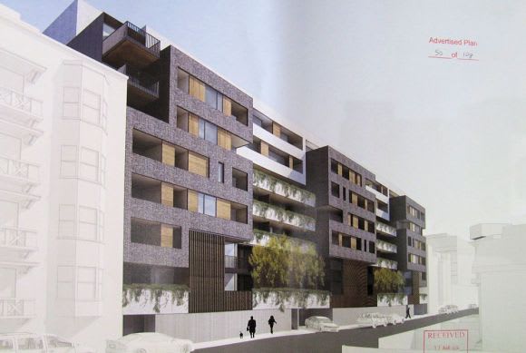 181 Fitzroy Street's southern facade. Image courtesy SJB Setting the Pace at St Kilda Junction