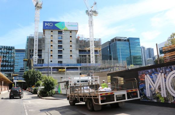 One Melbourne Quarter's October construction progress. Lendlease woos AMP to Melbourne Quarter