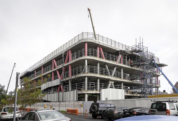 The Griffith Street Campus' academic building has topped out. Image: Supplied Richmond High School's Academic Building tops out