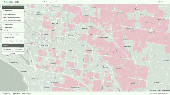 Suburbs in the inner east and south east of Melbourne that are covered by NRZ Could changes to the planning zones cause developers to have another look at the NRZ?