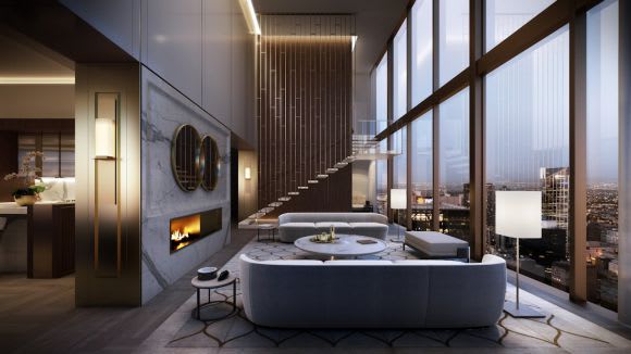 The Collins House penthouse. Image courtesy Golden Age Group Golden Age Group set their sights upon the luxury residential sector
