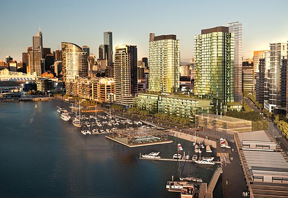 A pontoon swimming pool at Victoria Harbour? © Lend Lease Melbourne Docklands: 10 ideas to fix postcode 3008