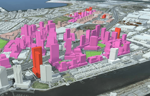 Lorimer build-out diagram - Urban Design Strategy Fishermans Bend's Urban Design Strategy - visuals
