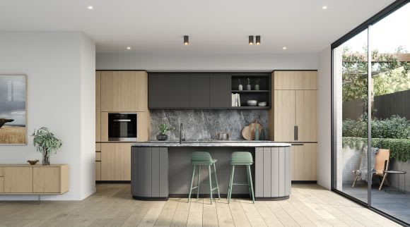 Modern kitchens with high end appliances and bespoke cabinetry. Image credit: Lowe Group Modern kitchens with high end appliances and bespoke cabinetry. Image credit: Lowe Group