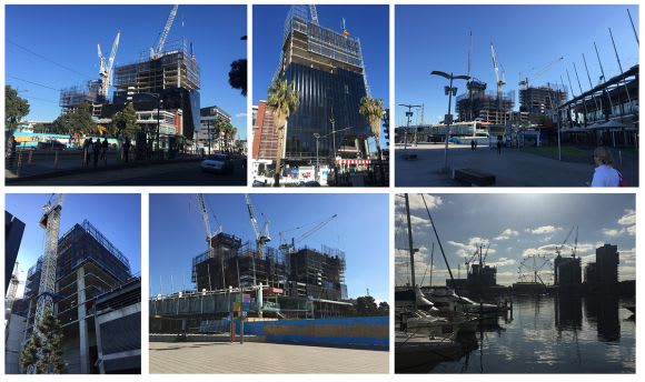 Marina Tower and Four Points Sheraton Docklands. Docklands update June 2016: Newquay and Harbour Town