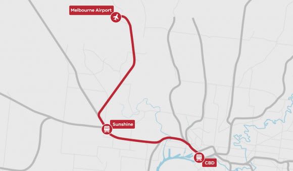 The route of the Melbourne Airport Rail Link. Image: bigbuild.vic.gov.au Registrations of Interest to participate in the Melbourne Airport Rail Link project open