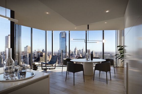 Melbourne Square. Image supplied. 5 Melbourne apartments with the most spectacular views