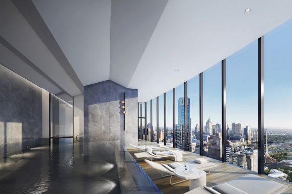 Melbourne Square’s sky pool. Melbourne Square amenities