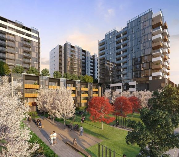 Spectrum Mascot is under construction. Image: Meriton DKO Architecture designs for Meriton in Mascot
