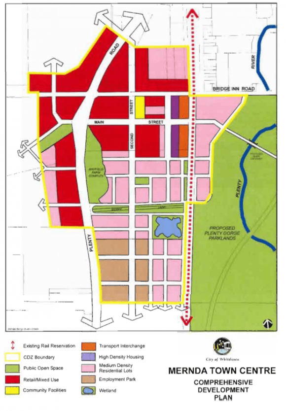 Mernda Town Centre Comprehensive Development, page 48. Should the Mernda rail extension project result in more intensive land uses?