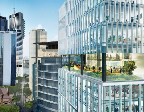 The sky terrace occupying 840sqm of the 20th floor. Australia's first twin tower conversion and refurbishment is underway