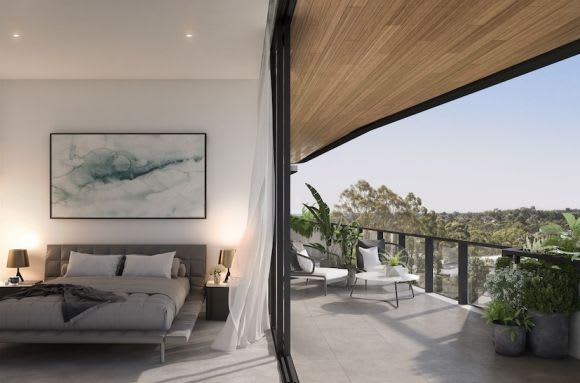Large stacker doors and recessed lighting creates a feeling of spaciousness. Credit: Mirvac Mirvac’s latest apartment building to offer private gardens, co-working spaces and unparalleled entertaining facilities