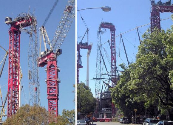 MCG's 2005 Northern Stand redevelopment wasn't without incident. Inside Marco Melbourne's tower crane collapse