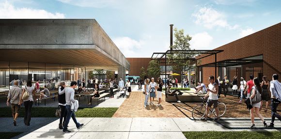 Artist's impression of Morris Moor's hospitality precinct. Image: Supplied Up Property pushes ahead with Morris Moor Master Plan