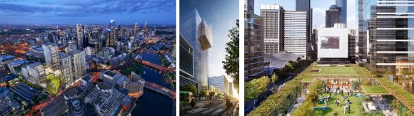 Melbourne Quarter. Images courtesy of Lend Lease Office towers to the fore