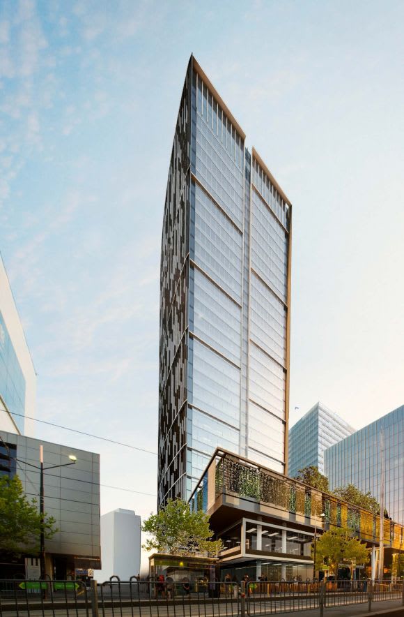A reimagined Melbourne Quarter Tower. Image: Woods Bagot City of Melbourne provides support for revised Melbourne Quarter Tower