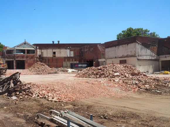 Demolition progress onsite at the Munro site. Image: Urban forum member redden Demolition in full swing at City of Melbourne's 'Munro site'