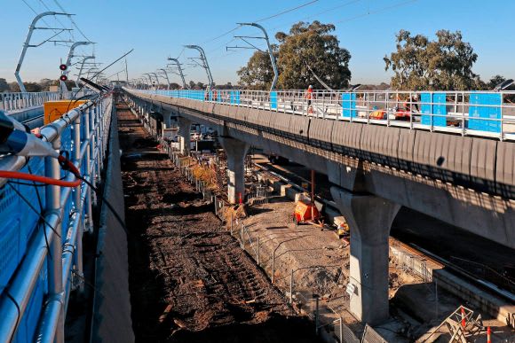 Murrumbeena station during the final days of major construction works - image: LXRA Forget Carnegie, Murrumbeena, the real expense in expanding the Dandenong corridor lies elsewhere