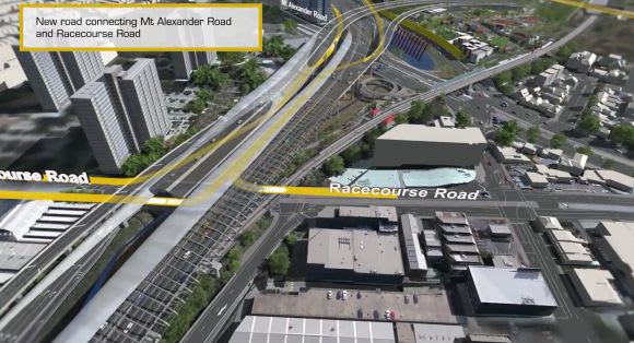 The new road as rendered Jeff Kennett voices concerns over East West Link design