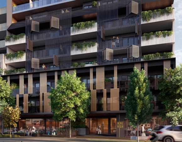 Nine High Exterior. © Kincaid Projects Thornbury and Preston light up for the Darebin Projection Festival