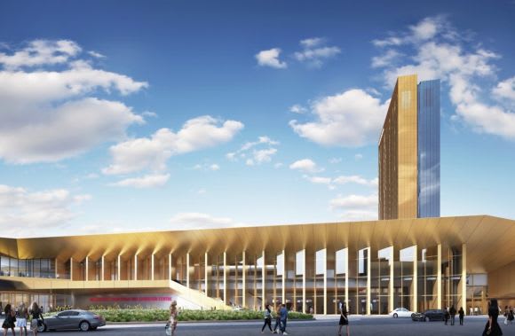 How the completed MCEC Expansion and Novotel will look. Image : Supplied MCEC Expansion on target for mid-year opening