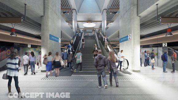 North Melbourne platform - image: Rail Projects Victoria Melbourne Metro's finalised station designs unveiled