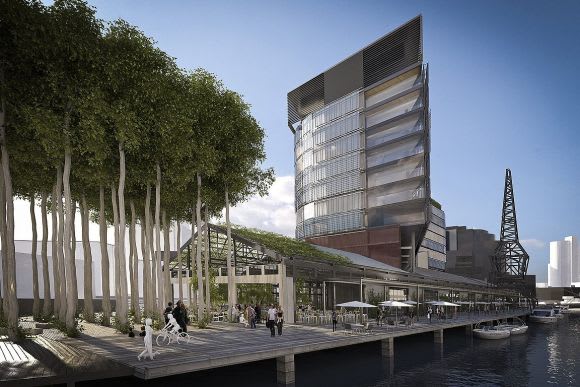 The superseded scheme. Image: Oculus A reborn North Wharf adds to Melbourne's swelling hotel numbers