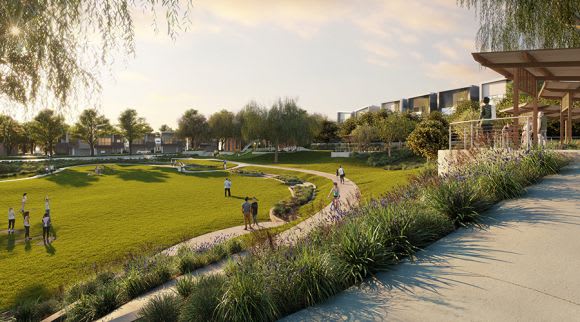 Green spaces, interconnected walkways and 500 new trees will be planted. Credit: Frasers Property Burwood Brickworks set to become the world’s most sustainable retail development