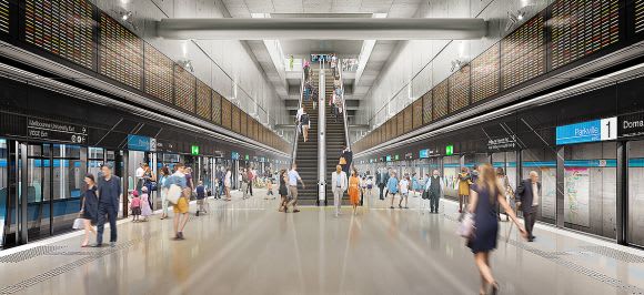 Reference Design for Parkville's Platform level. Image: Grimshaw Architects A closer look at the latest round of Melbourne Metro Station Designs