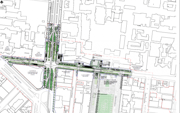 Parkville Station Site Plan. Image: Cross Yarra Partnership Melbourne Metro Station names revealed as Development Plans are released