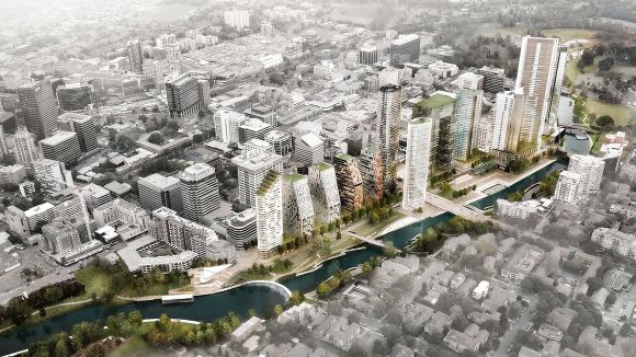 Vision for the Parramatta City River Strategy Design and Activation. Image: Parramatta City Council Dexus receives greenlight for 140 George Street Parramatta