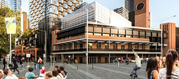 Ground level interface with the market. Image: City of Melbourne PDG hint at their new Munro Site tower design