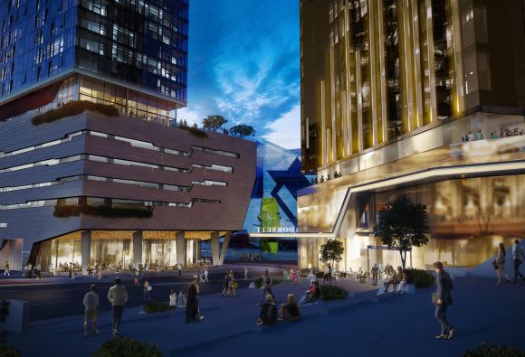 The two towers situated in the heart of Northbridge shopping district. Credit: Far East Consortium Far East Consortium's ‘Perth Hub’ proves popular with buyers who want to live next to Perth Arena