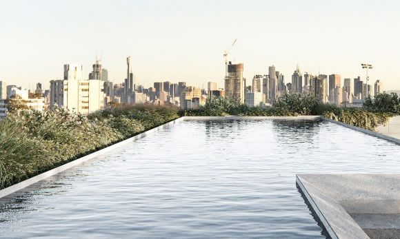 835 High Street infinity pool render Speedy sales of luxury residences will see construction begin ahead of schedule