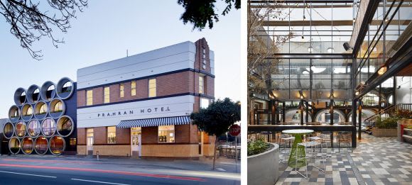 Prahran Hotel exterior and interior. Image courtesy of Technè. Getting to know Technè: profiling the dynamic design practice
