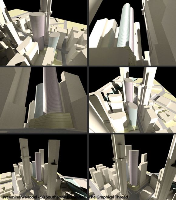 58 Southbank Boulevard – Preliminary Model. The Graphical Thread 58 Southbank Boulevard: The making of the 3D render