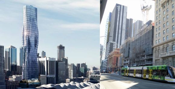Premier Tower's structure has now cleared the podium levels. Images: Elenberg Fraser | SSC forumer lozza The rise and rise of Melbourne's Spencer Street