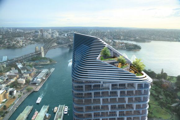 Quay Quarter's rooftop garden, rendering by 3XN Quay Quarter's rooftop garden, rendering by 3XN