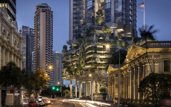 Rendering of 443 Queen Street by Architectus Rendering of 443 Queen Street by Architectus