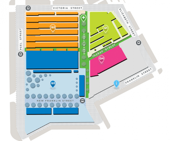 A diagram of the various components of the QVMRP. Image: City of Melbourne The Queen Victoria Market renewal project: a refresher