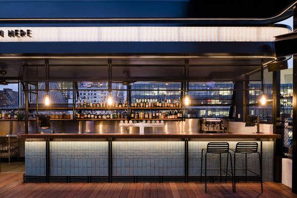 The next stage in Rooftop Bar and Cinema's evolution. Image: Tom Blachford Raising the bar - Technē revamps Rooftop Bar and Cinema